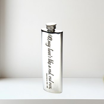 O My Luv Burns Rose Purse Flask