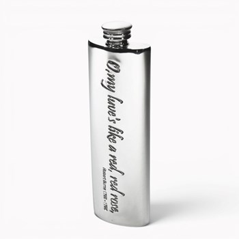 O My Luv Burns Rose Purse Flask