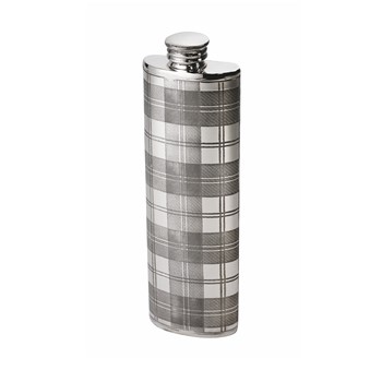 3oz Tartan Pewter Purse Flask