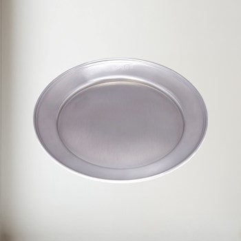 Medium Antique Finish Pewter Plate