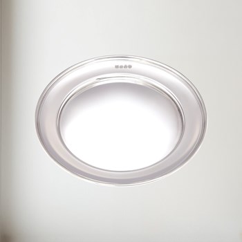 Medium Polished Finish Pewter Plate