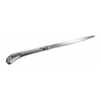 Cast Pewter And Stainless Steel Pistol Letter Opener