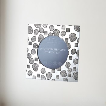 Small Square Charles Rennie Mackintosh 4"X4" Pewter Picture Frame