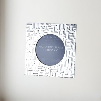 Small Metropolitan 4"X4" Pewter Picture Frame