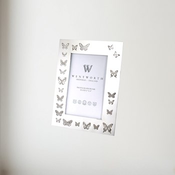 Butterfly Pewter 6"X4" Picture Frame
