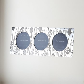 Triple Leaf Pewter Frame