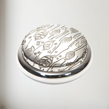 Leaf Pewter Trinket Box