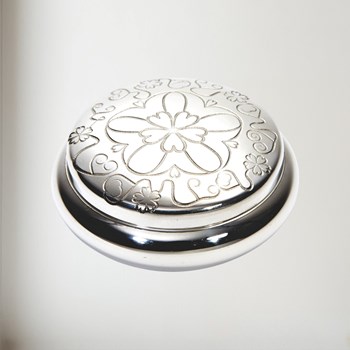 Yorkshire Rose Pewter Trinket Box