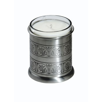 Medieval Antique Finish Pewter Candle Votive