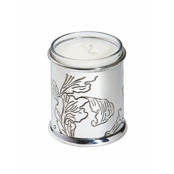 Acanthus Pattern Pewter Candle Votive
