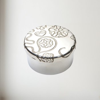 Yorkshire Rose Small Pewter Trinket Pill Box