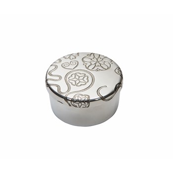 Yorkshire Rose Small Pewter Trinket Pill Box
