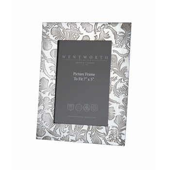 Large Peacock Pewter 7"X5" Picture Frame