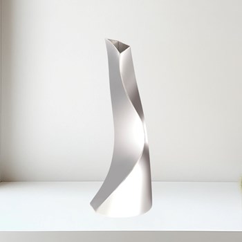 Medium Twist Pewter Vase By Catherine Tutt