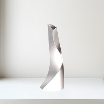 Small Twist Pewter Vase By Catherine Tutt