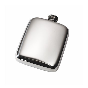 4oz Plain Pewter Pocket Flask