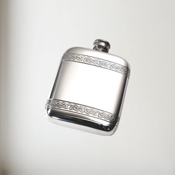 Celtic Bands Pewter Pocket Flask