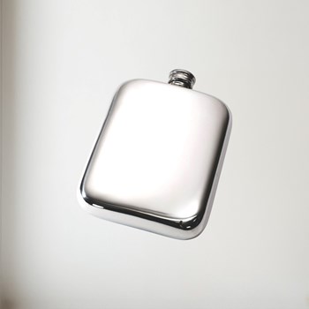 6oz Plain Pewter Pocket Flask