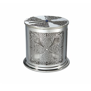 Celtic Cross Pewter Money Box
