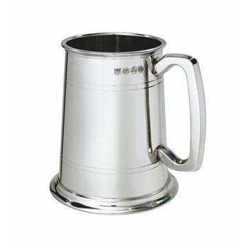 Double Lined One Pint Pewter Tankard