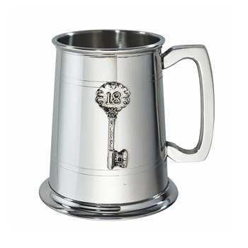 18 Key Badge One Pint Pewter Tankard