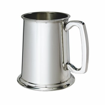 Plain Standard One Pint Pewter Tankard