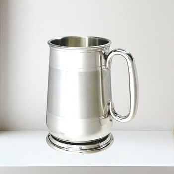 Part Satin One Pint Pewter Howard Tankard