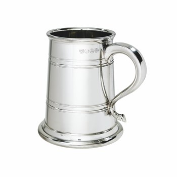 One Pint Heeley Pewter Lined Tankard
