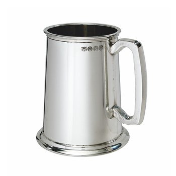 Plain One Pint Pewter Tankard