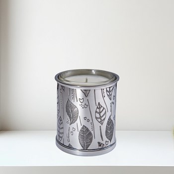 Leaf Pewter Candle Votive