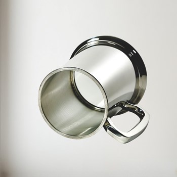 Standard Plain Glass Base One Pint Pewter Tankard