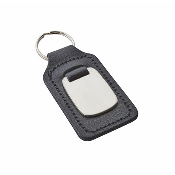 Leather And Stainless Steel Keyring