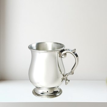 Half Pint Standard Georgian Pewter Tankard