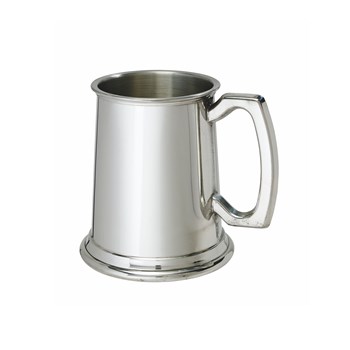 Half Pint Standard Plain Pewter Tankard