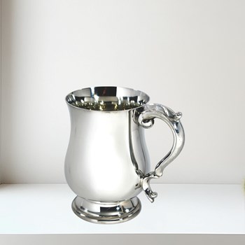 Half Pint Georgian Pewter Tankard
