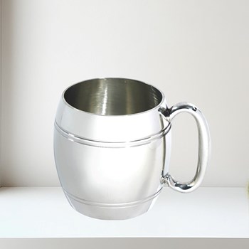 Half Pint Barrel Pewter Tankard Half Pint Barrel Pewter Tankard