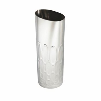 Medium Pewter Elipse Vase