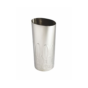 Small Pewter Elipse Vase