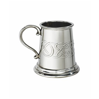 Embossed Celtic Band Baby Quarter Pint Pewter Mug