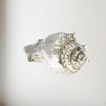 Cast Pewter Spikey Sea Snail Ornament