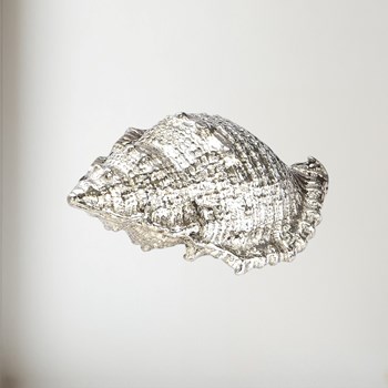 Cast Pewter Triton Shell Ornament