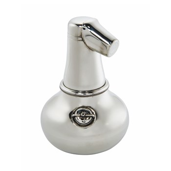 Large Pewter Pot Still Flask