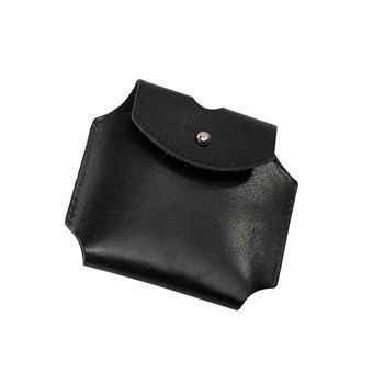 Black Leather Pouch to fit 2oz pocket flask