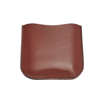 Brown Leather Pouch To Fit 4oz Pocket Flasks