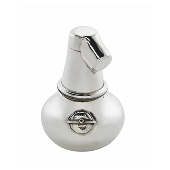 Small Pewter Pot Still Flask