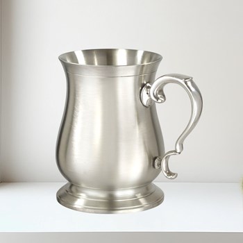 One Pint Pewter Cast Abbey Bell Tankard