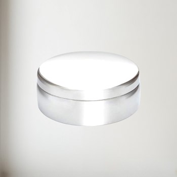 6cm Plain Round Pewter Trinket Box