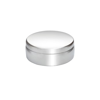 6cm Plain Round Pewter Trinket Box