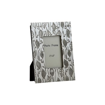 Leaf Pewter 2"X3" Mini Picture Frame