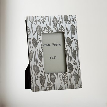 Leaf Pewter 2"X3" Mini Picture Frame